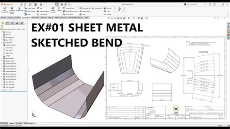 insert a bend on sheet metal parts in solidworks|how to use sketched bend.